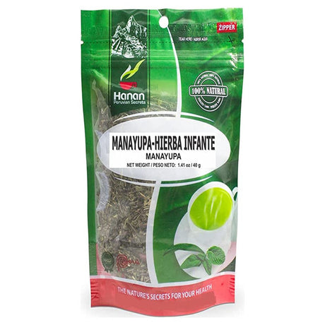 Hanan Peruvian Secrets Manayupa| 100% Natural Desmodium Molliculum | 1.41Oz / 40G | Natural Cleanser & Detoxifier Aid|Promotes Healthy Liver Function (Single Pack)