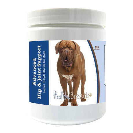 Healthy Breeds Dogue De Bordeaux Advanced Hip & Joint Support Level III Soft Chews for Dogs 120 Count