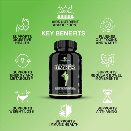 THE ENCLARE NUTRITION Immune Support Supplements: 10-In-1 Mushroom Complex, 10-In-1 Emergency Immunity Booster and Colon Cleanse Detox