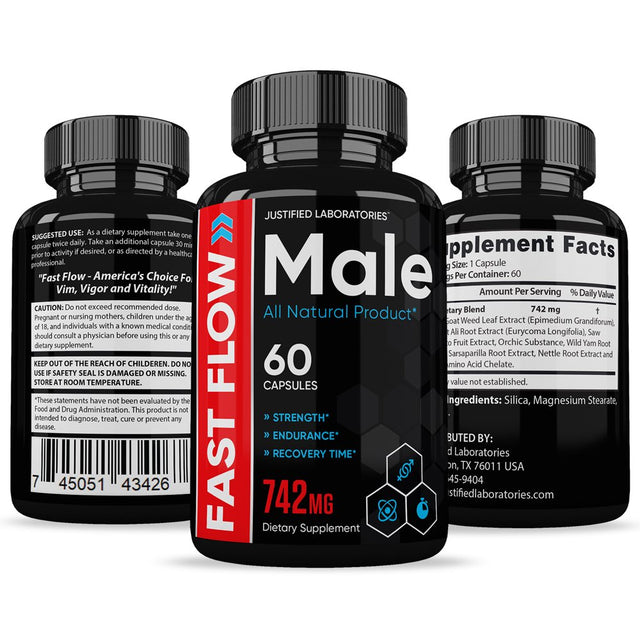 Fast Flow Men’S Health Supplement 1484Mg 60 Capsules