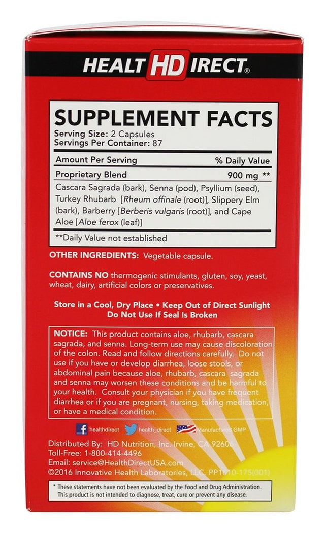 Health Direct - Sculpt N' Cleanse Colon Cleansing Formula 450 Mg. - 175 Capsules