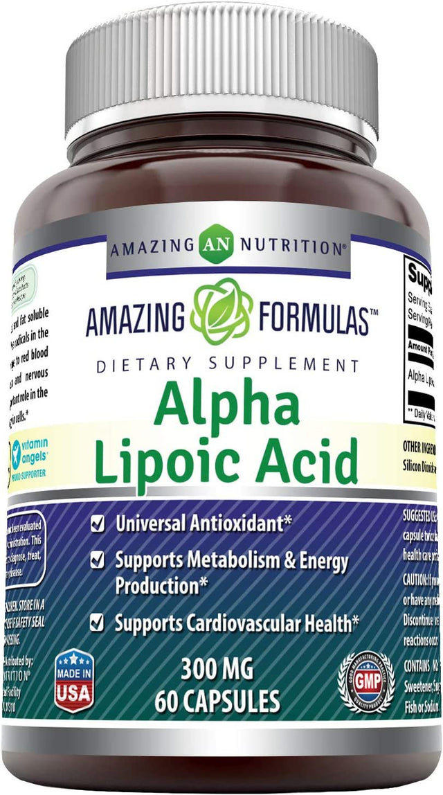 Amazing Formulas Alpha Lipoic Acid 300Mg 60 Capsules