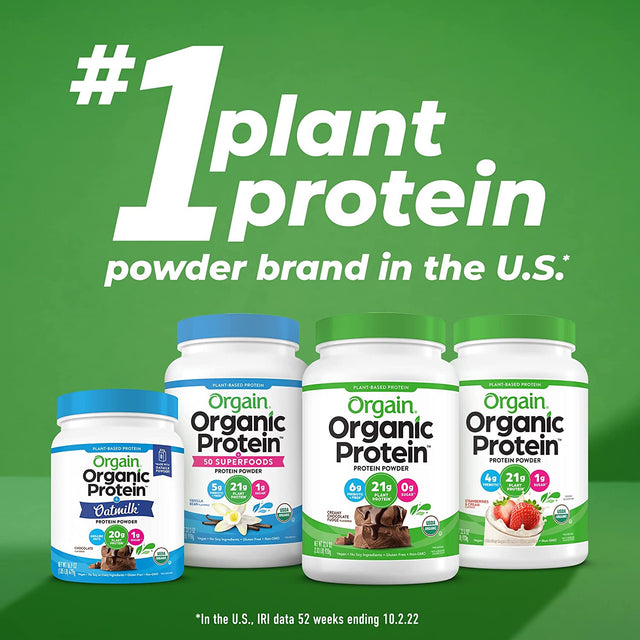 Orgain Organic Keto Vegan Protein Powder, Chocolate - 10G Plant Based Protein, Gluten Free Ketogenic Blend, Dairy Free, Lactose Free, Soy Free, No Sugar Added, for Smoothies & Shakes - 0.97Lb