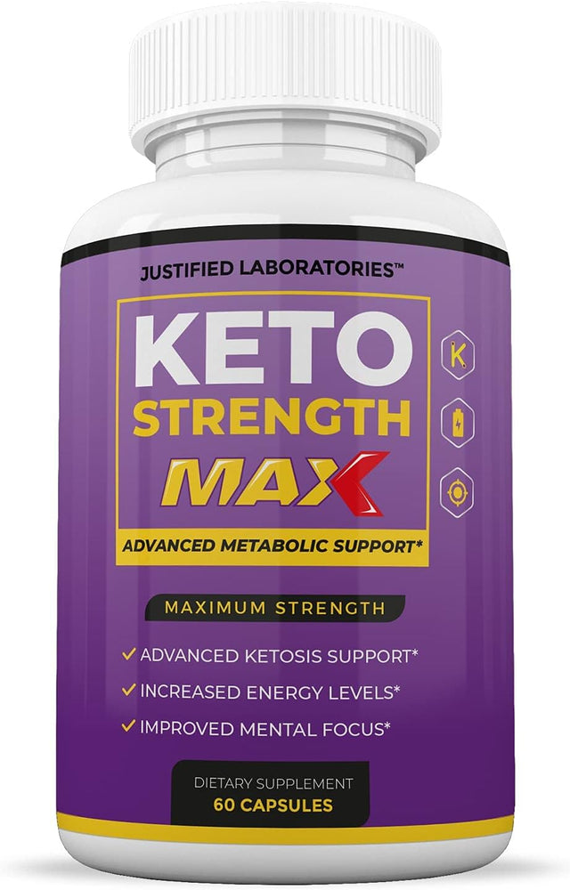 (5 Pack) Keto Strength Max 1200MG Pills Includes Apple Cider Vinegar Gobhb Strong Exogenous Ketones Advanced Ketogenic Supplement Ketosis Support for Men Women 300 Capsules