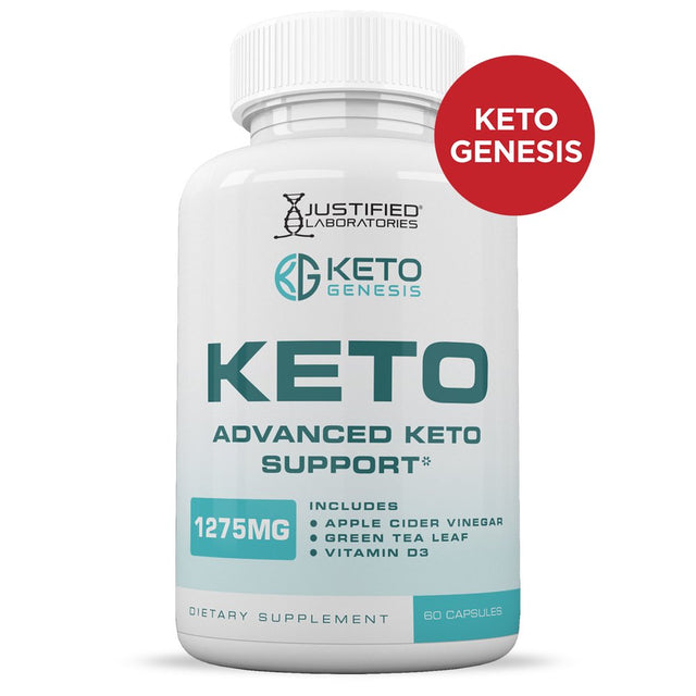Keto Genesis ACV Pills 1275Mg Alternative to Gummies Dietary Supplement 60 Capsules