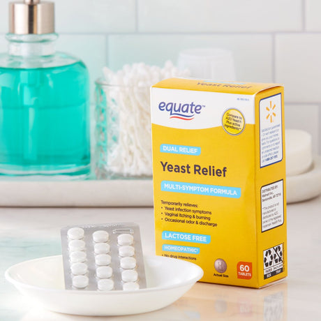 Equate Yeast Relief, 60 Count