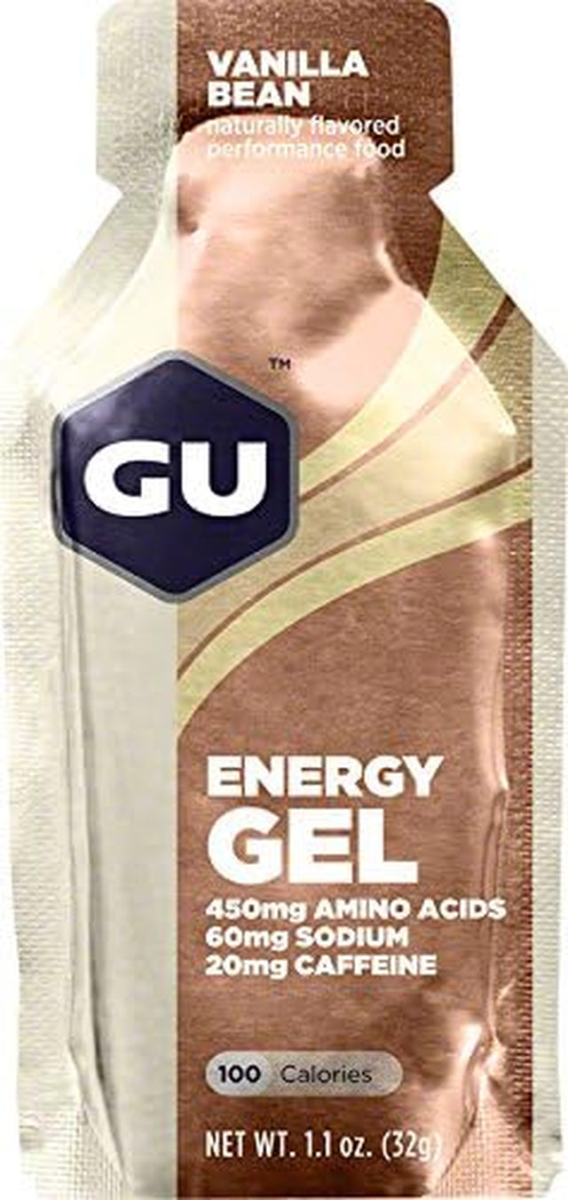 GU Energy Gel - 24 Pack Vanilla Bean, 24 Pack
