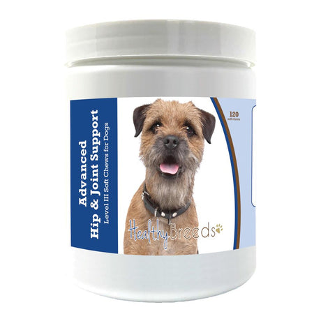 Healthy Breeds Border Terrier Advanced Hip & Joint Support Level III Soft Chews for Dogs 120 Count