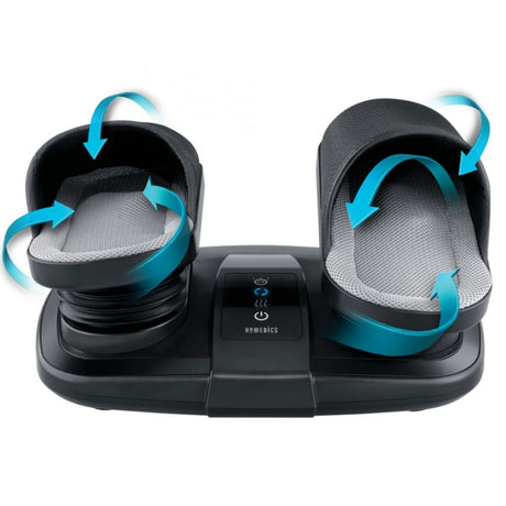 Homedics Shiatsu Flex Ankle and Foot Massager with Heat and Gentle Air Compression, Adjustable Air Intensity, 2 Unique Massage Mode