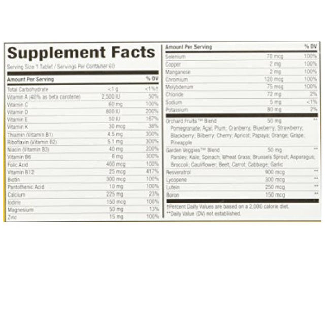 Alive! Energy 50+ Multivitamin 60 Ea (Pack of 3)