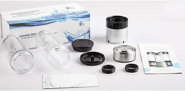 High Concentration Hydrogen-Rich Water Cup SPE Ion Membrane Alkaline Water Purifier Micro-Electrolysis Water Glass 350Ml