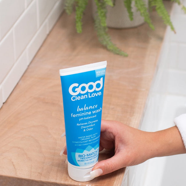 Good Clean Love: Balance Moisturizing Wash, Ph-Balanced Vaginal Soap for Women with Natural Ingredients, Gentle Cleansing Feminine Hygiene Product, Relieves Dryness & Reduces Odor, 8 Oz (2-Pack)