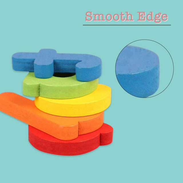 Gara See and Spell Pre-Learning Kids Toys, Sight Words Reading Montessori Game and Flash Cards Matching Puzzles, 28 Double-Sided Flash Cards & 52 Alphabet Wooden Blocks for 3-7-Year-Old