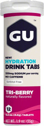 GU Hydration Drink Tabs - 8 Tube Pack Tri-Berry, 8Tubes/Box
