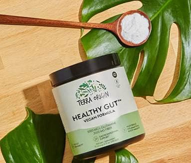 Healthy Gut Vegan Formula | with L-Glutamine and Clinically Proven Ingrediens | Supports Gut Permeability, Gastrointestinal Support, Helps Alleviate Stomach Discomfort and Boost Immunity*