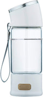 Portable 3 Minute Hydrogen-Rich Water Bottle Rechargeable High Concentration Hydrogen Generator Glass Bottle Anti-Aging Anti-Oxidation Kettle 300Ml