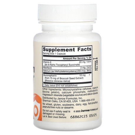 Jarrow Formulas, Inc. Glucoraphanin Selenium Synergy 60 Caps