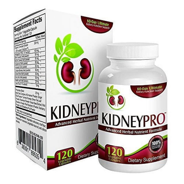 KIDNEY-PRO: 2-Month Supply Kidney Support Supplement / Kidney Cleanse / Kidney Detox