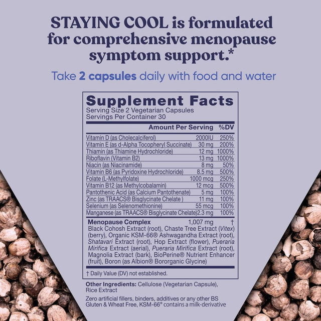 Eu Natural - Staying Cool Hot Flashes & Menopause Natural Relief – 60Ct