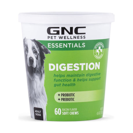 GNC Pets Essentials Digestion Soft Chews, All Dog, 60 Ct