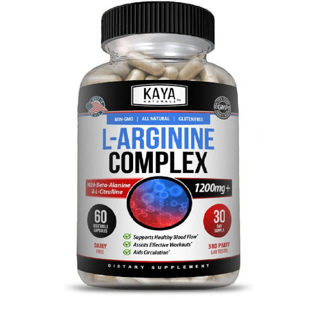 L-Arginine 60Ct, NO3, Nitric Oxide, Testosterone Booster, Libido, ED Support