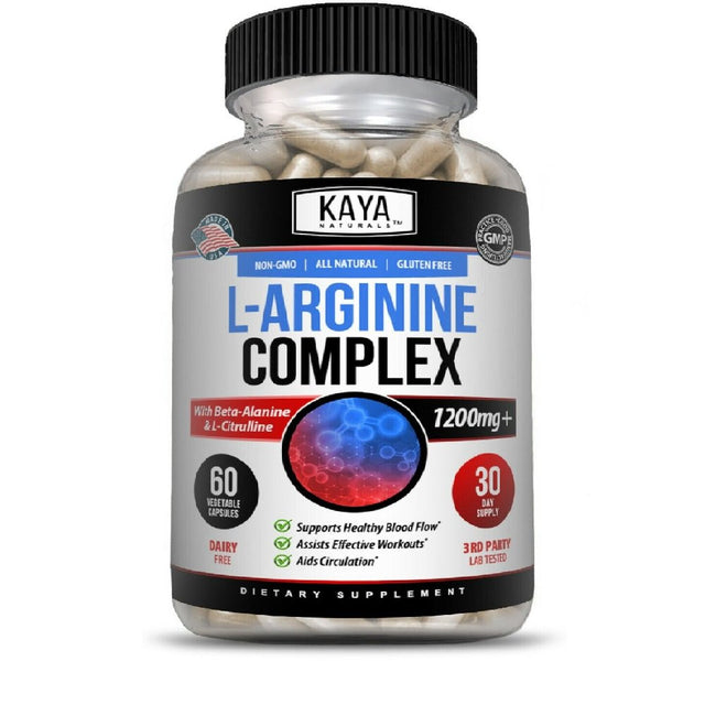 L-Arginine 60Ct, NO3, Nitric Oxide, Testosterone Booster, Libido, ED Support