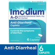 Imodium A-D Diarrhea Relief Caplets, Loperamide Hydrochloride, 6 Ct.