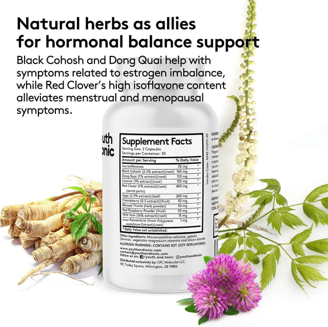 Fast Waste Loss & Water Retention for Belly Bloating Because of Hormonal Imbalance | PMS Menopause Relief & Weight Control Bundle | Support for Women Hormone Balance & Thin Waistline & Slender Body