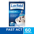Lactaid Fast Act Lactose Intolerance Caplets, 60 Travel Packs of 1-Ct.
