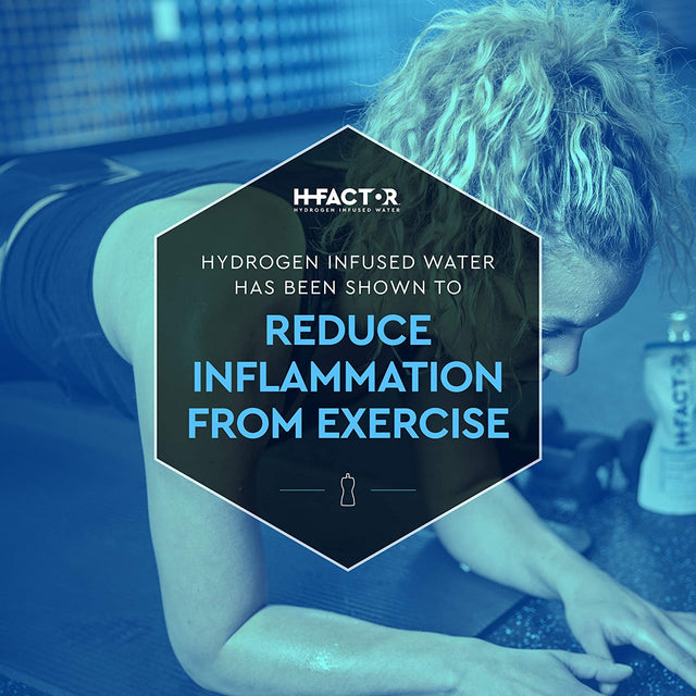 H Factor Hydrogen Water - Pure Hydrogen Infused Drinking Water for Natural Pre or Post Workout Recovery, Molecular Hydrogen Supports Athletic Performance, Delivers Antioxidants, 11 Ounce, Pack of 12
