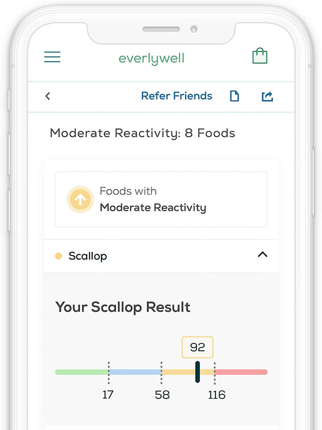Everlywell Food Sensitivity Comprehensive Test - Learn How Your Body Responds to 204 Different Foods - At-Home Collection Kit - Clia-Certified Labs - Ages 18+
