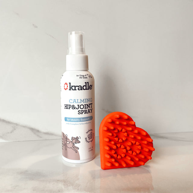 Kradle Calming Hip & Joint Spray with Hippie Applicator, Dog Mobility Support, 4 Fl Oz