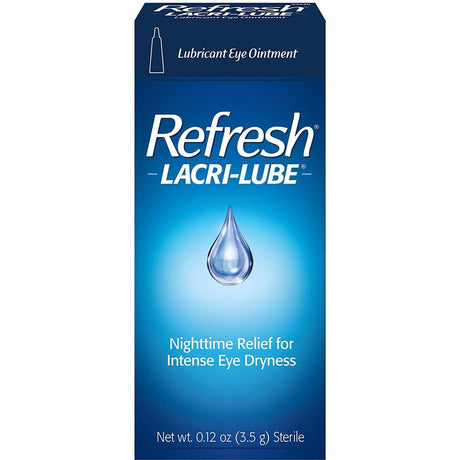 Refresh Lacri-Lubricant Eye Ointment, Eye Dryness Nighttime Relief, 0.12 Oz, 2-Pack