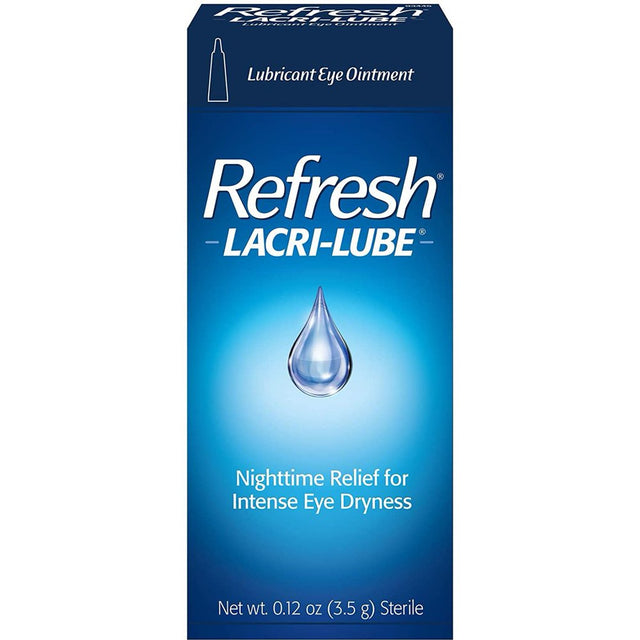 Refresh Lacri-Lubricant Eye Ointment, Eye Dryness Nighttime Relief, 0.12 Oz, 2-Pack