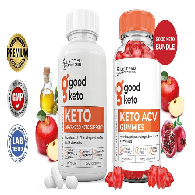 Good Keto ACV Gummies 1000Mg & Keto ACV Pills 1275MG Bundle