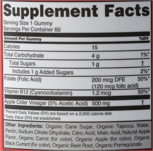 Goli Nutrition World'S First Apple Cider Vinegar Gummies 60 Count, 60 Count