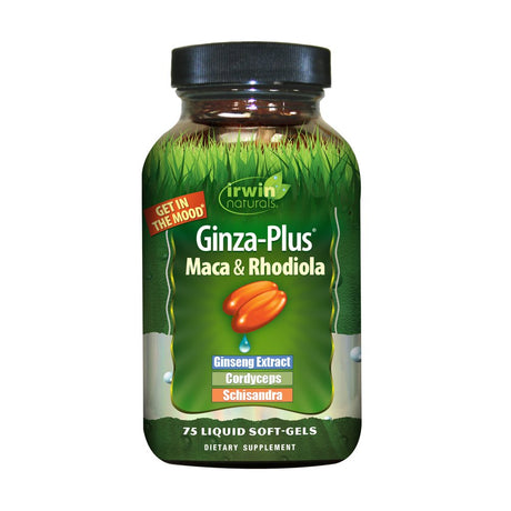 Irwin Naturals Ginza-Plus Maca & Rhodiola, 75Ct