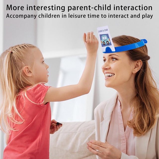 Herrnalise Headband Game Guessing Game Quick Question Game Set Includes 4 Pieces Headbands, 116 Pieces Picture Cards，Picture Guessing Board Game New Edition Kids Toy Clearance