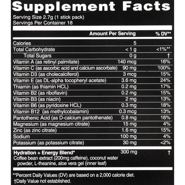 Healthy Delights, Nature Fuel Hydration + Energy, Fruit Punch, 18 Stick Packs