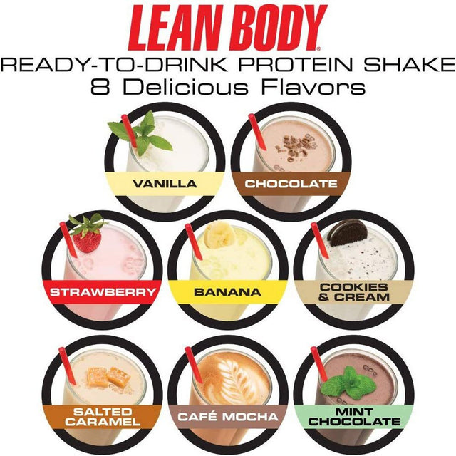 Labrada Lean Body Protein Shake, Salted Caramel, 40G Protein, 17 Fl Oz, 12 Ct