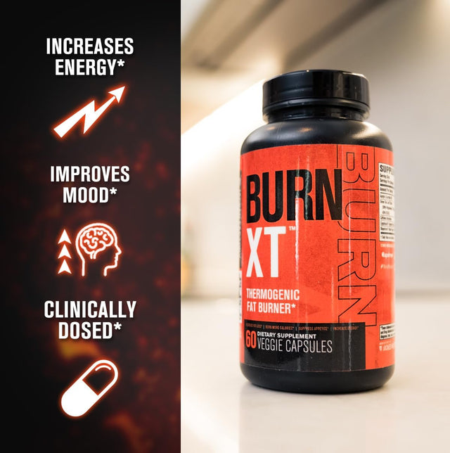 Jacked Factory Burn XT Thermogenic Fat Burner & Lean PM Nighttime Weight Loss Supplement for Men & Women 60 Veggie Diet Pills