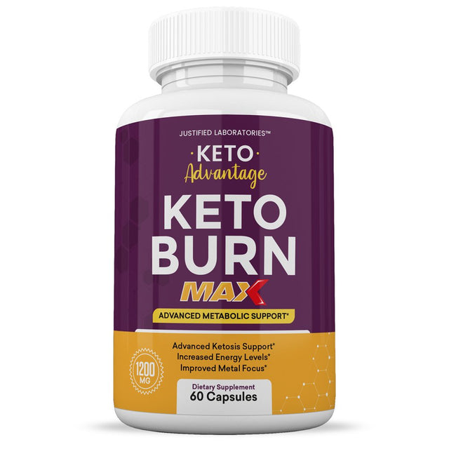 Keto Advantage Keto Burn Max 1200MG Includes Gobhb 60 Capsules