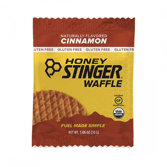 Honey Stinger Gluten Free Organic Waffle - Cinnamon, Box of 12