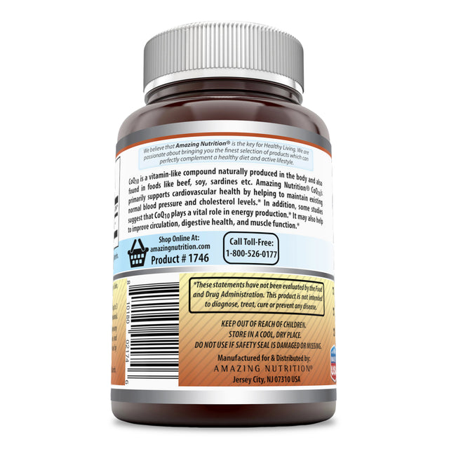 Amazing Formulas Coq10 (Coenzyme Q10) - 120 Mg, 120 Softgels