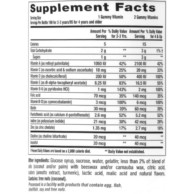 L'Il Critters Despicable Me Minion Multivitamin Gummies, 190Ct