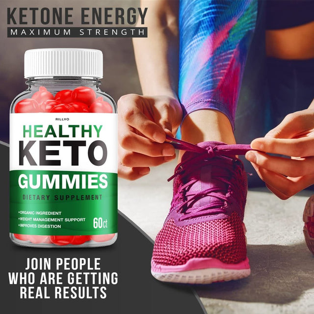 Healthy Keto ACV Gummies - Advanced Formula Healthy Keto Gummies with Apple Cider Vinegar Dietary Supplement 60 Gummies
