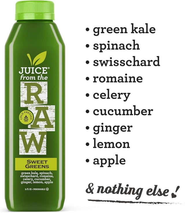 Juice Cleanse - Maintenance Greens by Juice from the RAW® - Most Popular Juice Cleanse to Lose Weight Quickly/Detoxify Your Body / 100% Raw Cold-Pressed Juices (30 Total 12 Oz. Bottles)