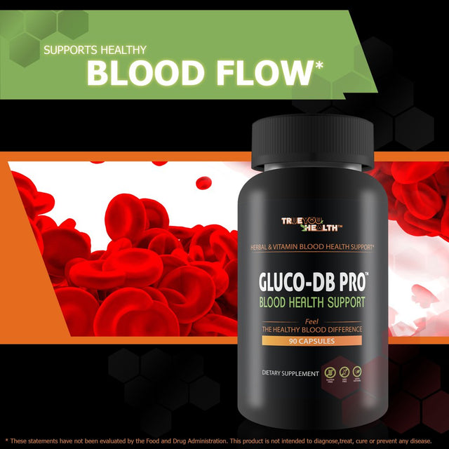 Gluco-Db Pro - Our Best Advanced Glucose Support Supplement - Natural Gluco DB Supplement for Blood Sugar Health - Natural Blood Sugar Formula to Support Blood Balance & Blood Health Blood Glucose