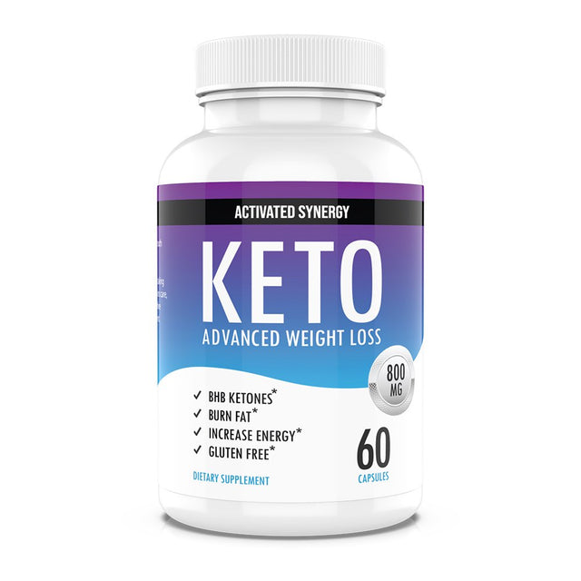 Keto Diet Pills Activated Synergy Ketosis Boost Energy & Focus Manage Cravings Support Metabolism - Keto BHB Supplement for Women and Men - 90 Day Supply - 180 Capsules