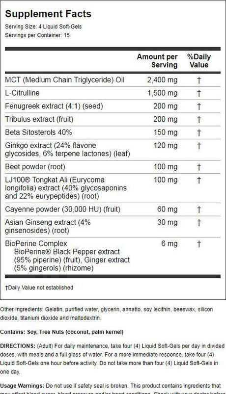 Irwin Naturals Testosterone up Red 60 Sgels